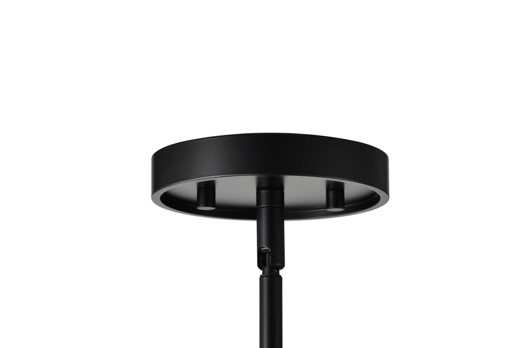 Pendant Nuvo 60-8255 Valentine - Small Pendant - Black Finish - Hammered Glass Nuvo