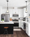 Pendant Nuvo 60-8255 Valentine - Small Pendant - Black Finish - Hammered Glass Nuvo