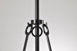 Pendant Nuvo 60-8256 Valentine - Medium Pendant - Black Finish - Hammered Glass Nuvo
