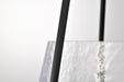 Pendant Nuvo 60-8256 Valentine - Medium Pendant - Black Finish - Hammered Glass Nuvo