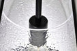 Pendant Nuvo 60-8257 Valentine - Large Pendant - Black Finish - Hammered Glass Nuvo