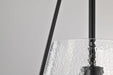 Pendant Nuvo 60-8257 Valentine - Large Pendant - Black Finish - Hammered Glass Nuvo