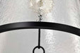 Pendant Nuvo 60-8257 Valentine - Large Pendant - Black Finish - Hammered Glass Nuvo