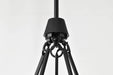 Chandelier Nuvo 60-8258 Valentine - 5 Light Chandelier - Black Finish - Hammered Glass Nuvo