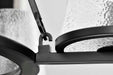Chandelier Nuvo 60-8258 Valentine - 5 Light Chandelier - Black Finish - Hammered Glass Nuvo