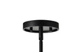 Chandelier Nuvo 60-8259 Valentine - 7 Light Chandelier - Black Finish - Hammered Glass Nuvo