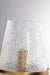 Vanity Nuvo 60-8261 Valentine - 1 Light Vanity - Vintage Brass Finish - Hammered Glass Nuvo