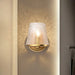 Vanity Nuvo 60-8261 Valentine - 1 Light Vanity - Vintage Brass Finish - Hammered Glass Nuvo