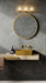 Vanity Nuvo 60-8263 Valentine - 3 Light Vanity - Vintage Brass Finish - Hammered Glass Nuvo