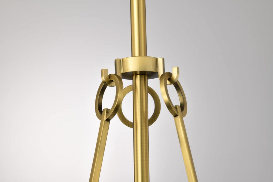 Pendant Nuvo 60-8265 Valentine - Small Pendant - Vintage Brass Finish - Hammered Glass Nuvo