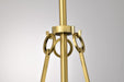Pendant Nuvo 60-8265 Valentine - Small Pendant - Vintage Brass Finish - Hammered Glass Nuvo