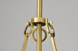 Pendant Nuvo 60-8266 Valentine - Medium Pendant - Vintage Brass Finish - Hammered Glass Nuvo