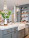 Pendant Nuvo 60-8266 Valentine - Medium Pendant - Vintage Brass Finish - Hammered Glass Nuvo