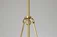 Pendant Nuvo 60-8267 Valentine - Large Pendant - Vintage Brass Finish - Hammered Glass Nuvo