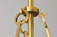 Pendant Nuvo 60-8267 Valentine - Large Pendant - Vintage Brass Finish - Hammered Glass Nuvo