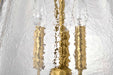 Pendant Nuvo 60-8267 Valentine - Large Pendant - Vintage Brass Finish - Hammered Glass Nuvo