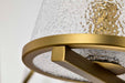 Chandelier Nuvo 60-8269 Valentine - 7 Light Chandelier - Vintage Brass Finish - Hammered Glass Nuvo