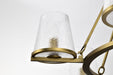 Chandelier Nuvo 60-8269 Valentine - 7 Light Chandelier - Vintage Brass Finish - Hammered Glass Nuvo