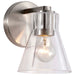 Vanity Nuvo 60-8331 Gianna - 1 Light Vanity - Brushed Nickel Finish - Clear Glass Nuvo