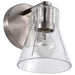 Vanity Nuvo 60-8331 Gianna - 1 Light Vanity - Brushed Nickel Finish - Clear Glass Nuvo