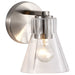 Vanity Nuvo 60-8331 Gianna - 1 Light Vanity - Brushed Nickel Finish - Clear Glass Nuvo