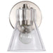 Vanity Nuvo 60-8331 Gianna - 1 Light Vanity - Brushed Nickel Finish - Clear Glass Nuvo
