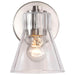 Vanity Nuvo 60-8331 Gianna - 1 Light Vanity - Brushed Nickel Finish - Clear Glass Nuvo