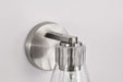Vanity Nuvo 60-8331 Gianna - 1 Light Vanity - Brushed Nickel Finish - Clear Glass Nuvo