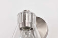 Vanity Nuvo 60-8331 Gianna - 1 Light Vanity - Brushed Nickel Finish - Clear Glass Nuvo