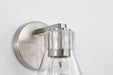 Vanity Nuvo 60-8331 Gianna - 1 Light Vanity - Brushed Nickel Finish - Clear Glass Nuvo