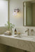 Vanity Nuvo 60-8331 Gianna - 1 Light Vanity - Brushed Nickel Finish - Clear Glass Nuvo