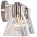 Vanity Nuvo 60-8332 Gianna - 2 Light Vanity - Brushed Nickel Finish - Clear Glass Nuvo