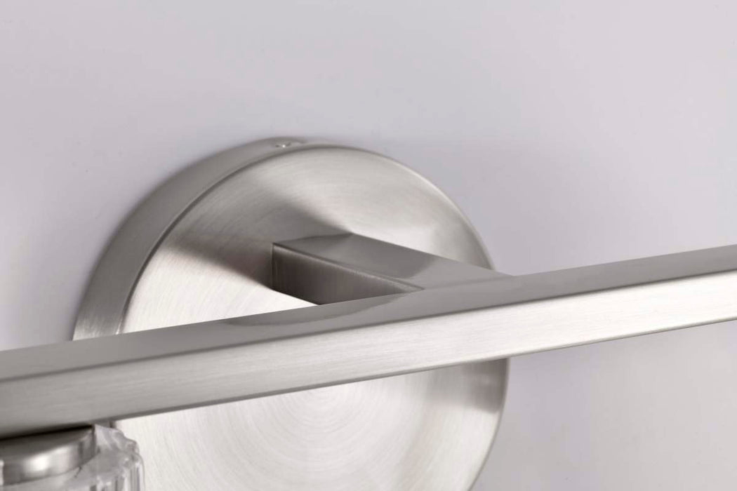 Vanity Nuvo 60-8332 Gianna - 2 Light Vanity - Brushed Nickel Finish - Clear Glass Nuvo