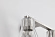 Vanity Nuvo 60-8332 Gianna - 2 Light Vanity - Brushed Nickel Finish - Clear Glass Nuvo