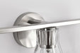 Vanity Nuvo 60-8333 Gianna - 3 Light Vanity - Brushed Nickel Finish - Clear Glass Nuvo