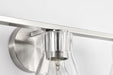Vanity Nuvo 60-8333 Gianna - 3 Light Vanity - Brushed Nickel Finish - Clear Glass Nuvo