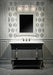 Vanity Nuvo 60-8333 Gianna - 3 Light Vanity - Brushed Nickel Finish - Clear Glass Nuvo
