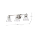 Vanity Nuvo 60-8333 Gianna - 3 Light Vanity - Brushed Nickel Finish - Clear Glass Nuvo