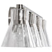 Vanity Nuvo 60-8334 Gianna - 4 Light Vanity - Brushed Nickel Finish - Clear Glass Nuvo