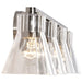 Vanity Nuvo 60-8334 Gianna - 4 Light Vanity - Brushed Nickel Finish - Clear Glass Nuvo
