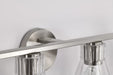 Vanity Nuvo 60-8334 Gianna - 4 Light Vanity - Brushed Nickel Finish - Clear Glass Nuvo