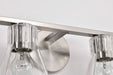 Vanity Nuvo 60-8334 Gianna - 4 Light Vanity - Brushed Nickel Finish - Clear Glass Nuvo