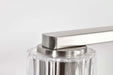 Vanity Nuvo 60-8334 Gianna - 4 Light Vanity - Brushed Nickel Finish - Clear Glass Nuvo