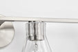 Vanity Nuvo 60-8334 Gianna - 4 Light Vanity - Brushed Nickel Finish - Clear Glass Nuvo
