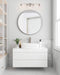 Vanity Nuvo 60-8334 Gianna - 4 Light Vanity - Brushed Nickel Finish - Clear Glass Nuvo
