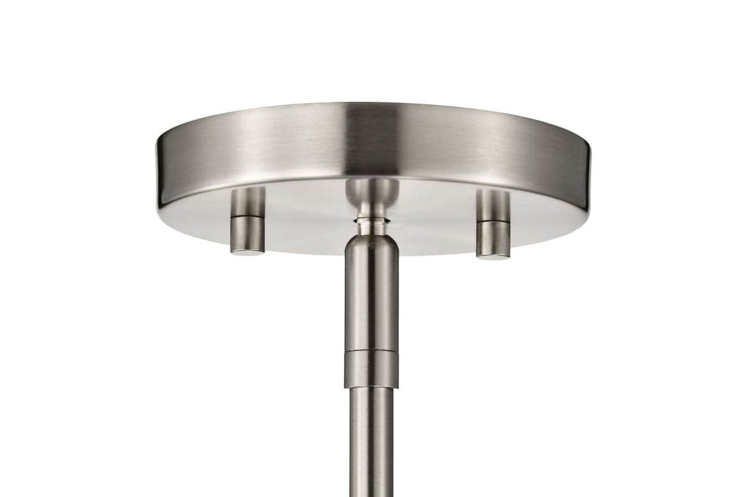 Chandelier Nuvo 60-8335 Gianna - 6 Light Chandelier - Brushed Nickel Finish - Clear Glass Nuvo