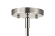 Chandelier Nuvo 60-8335 Gianna - 6 Light Chandelier - Brushed Nickel Finish - Clear Glass Nuvo
