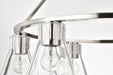 Chandelier Nuvo 60-8335 Gianna - 6 Light Chandelier - Brushed Nickel Finish - Clear Glass Nuvo