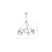 Chandelier Nuvo 60-8335 Gianna - 6 Light Chandelier - Brushed Nickel Finish - Clear Glass Nuvo