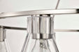 Chandelier Nuvo 60-8336 Gianna - 8 Light Chandelier - Brushed Nickel Finish - Clear Glass Nuvo